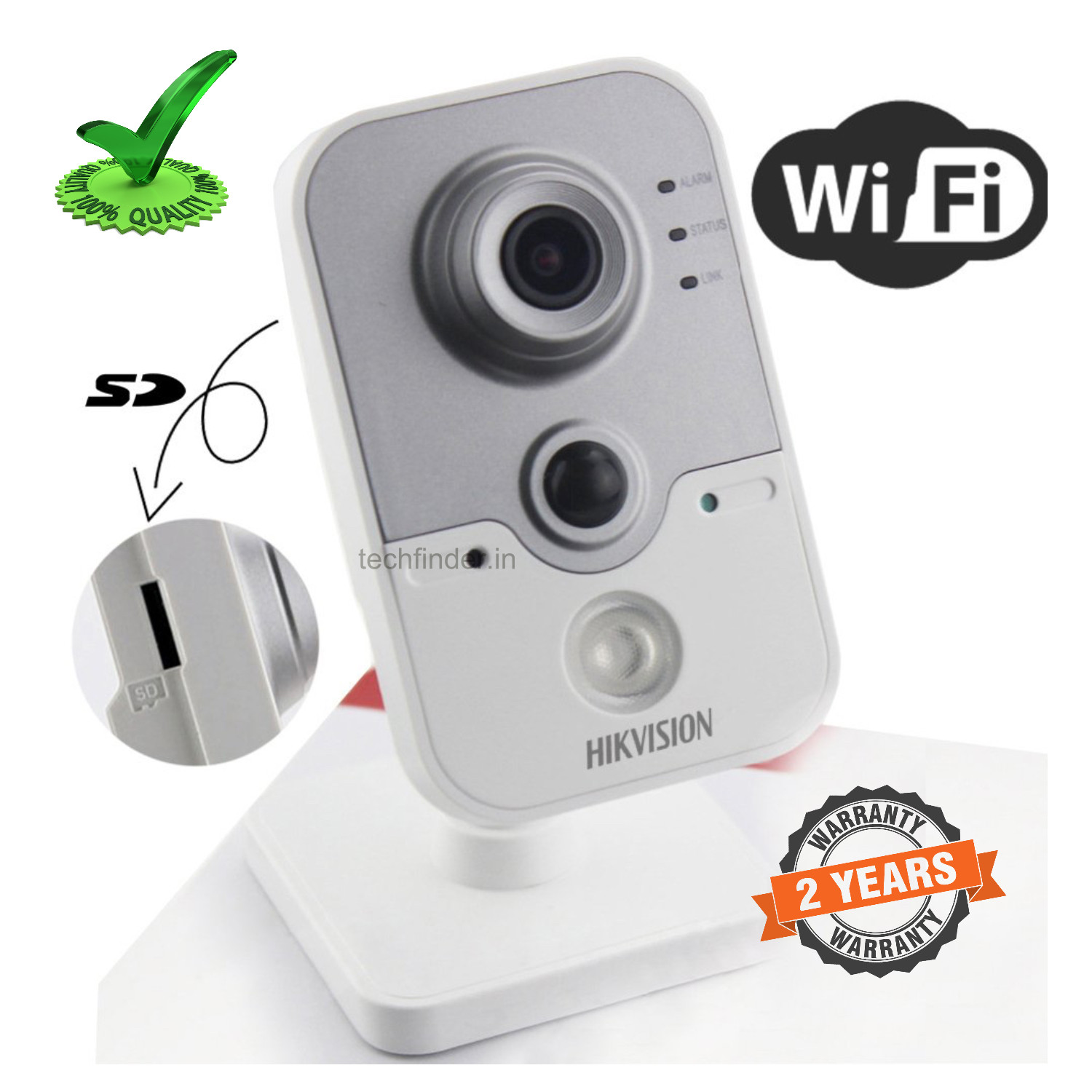 Hikvision DS-2CD141PF-I(W) 1mp Wi-Fi Alarm Pro Cube Ir Camera