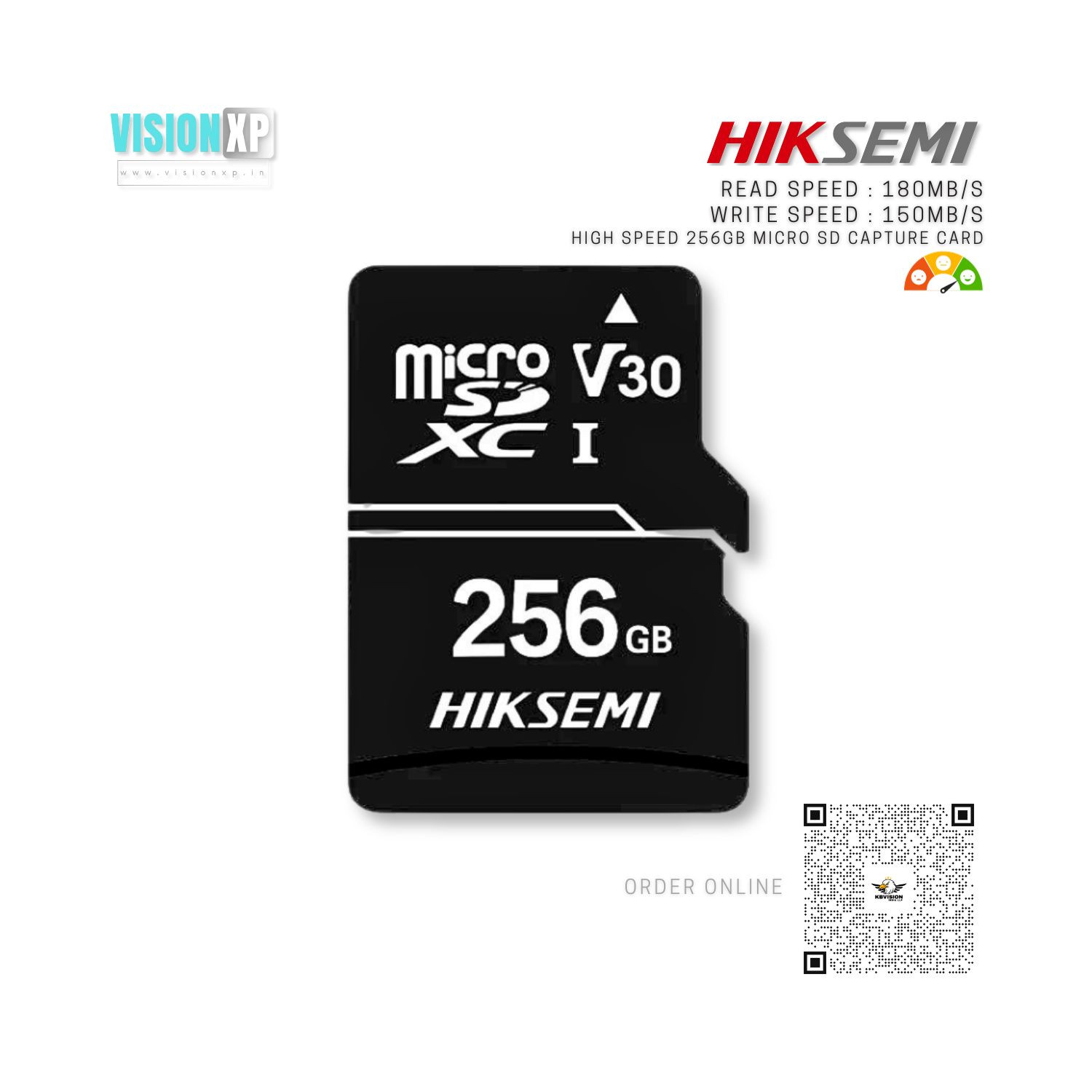 Hiksemi 256GB High Speed Capture Micro SD Card