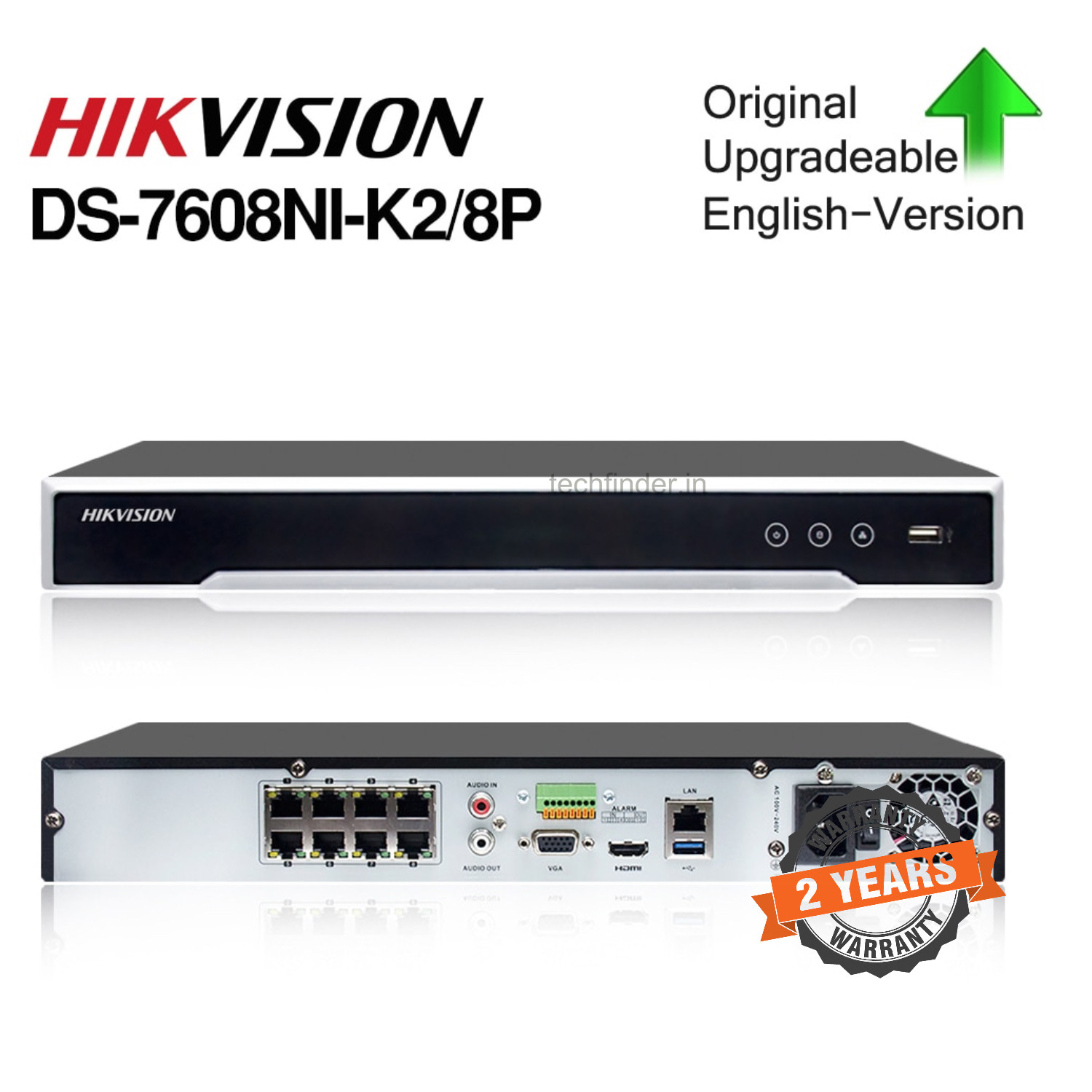 Hikvision DS-7608NI-Q2/8P 8ch POE 4k Nvr
