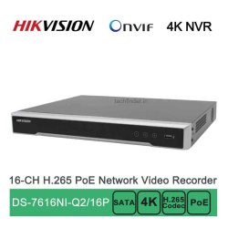 Hikvision DS-7616NI-Q2/16P 16ch POE 4k Nvr